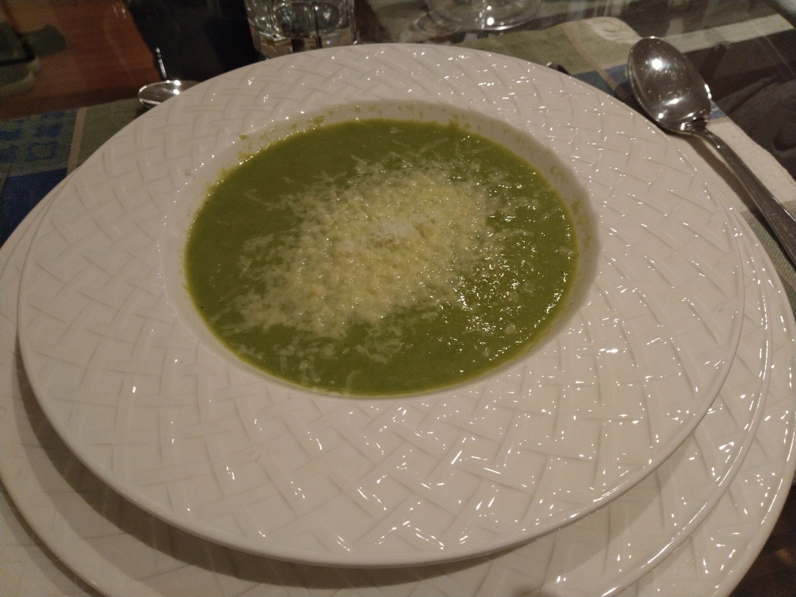 Asparagus Soup with Parmesan Cheese