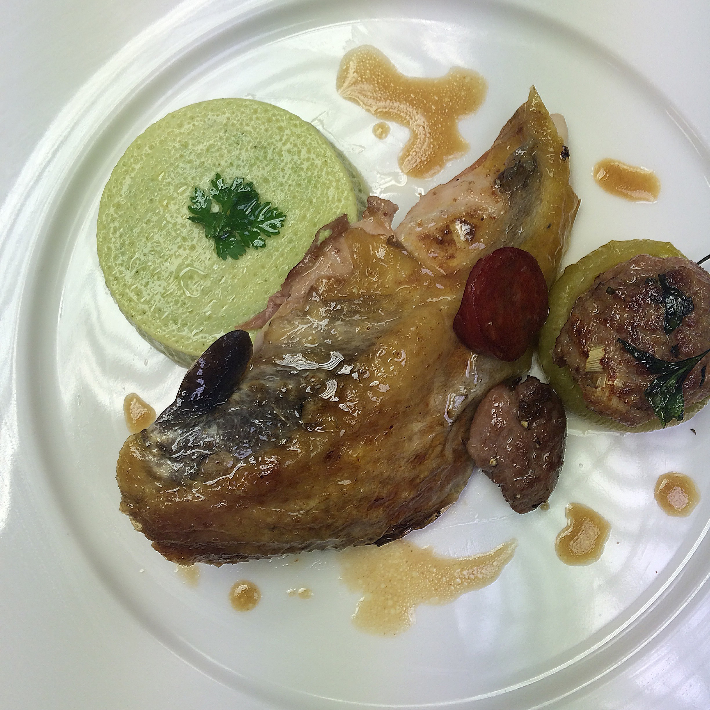 Guinea Fowl Dish from a Practical Class