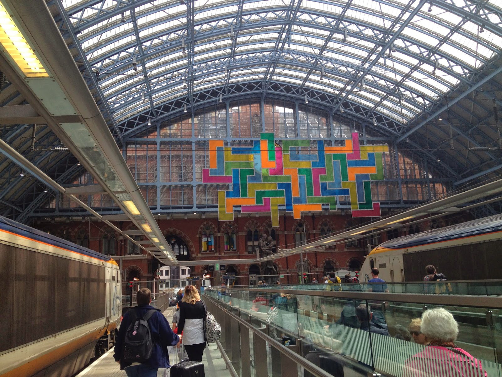 Arrival in St. Pancras Station