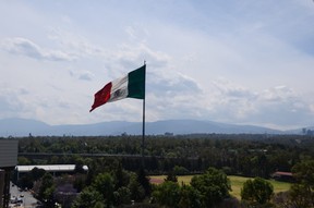 Bandera monumental en Campo Marte México, D.F.